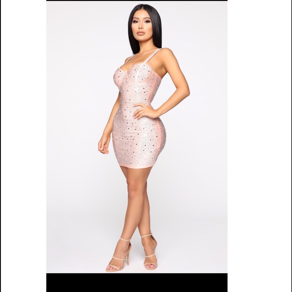 💓Meet someone new rhinestone dress💓